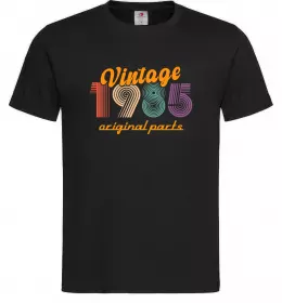 Мужская футболка Vintage 1985 Черный фото