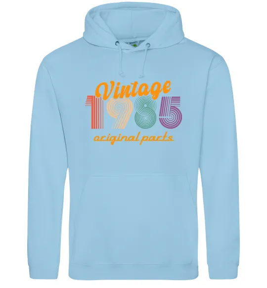 Чоловіча толстовка (худі) Vintage 1985 Блакитний фото