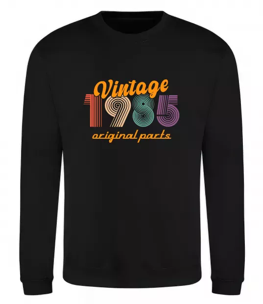 Світшот Vintage 1985 Чорний фото