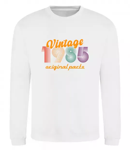 Світшот Vintage 1985 Білий фото