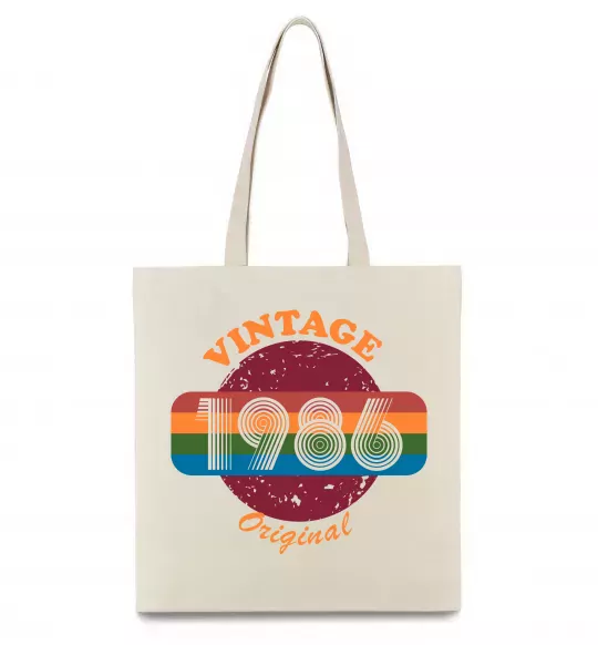 Эко-сумка Vintage 1986 Бежевый фото