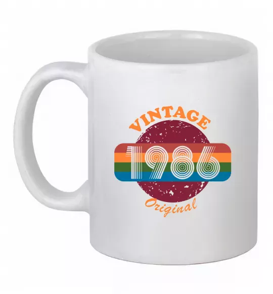 Чашка керамічна Vintage 1986 Білий фото