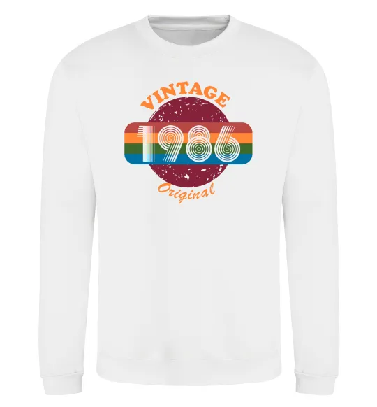 Свитшот Vintage 1986 Белый фото