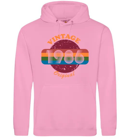 Чоловіча толстовка (худі) Vintage 1986 Рожевий фото