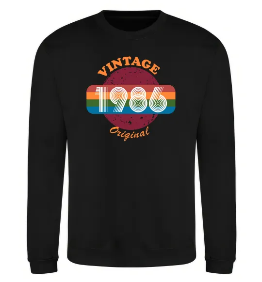 Свитшот Vintage 1986 Черный фото
