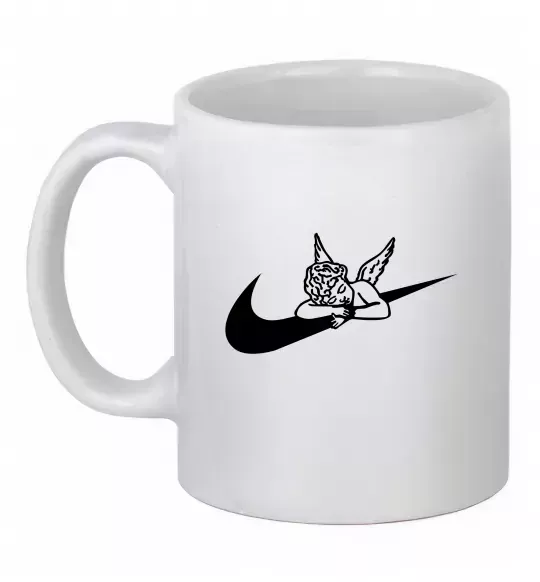 Чашка керамічна Янголятко ВИШИВКА Білий фото