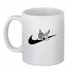 Чашка керамічна Янголятко ВИШИВКА Білий фото