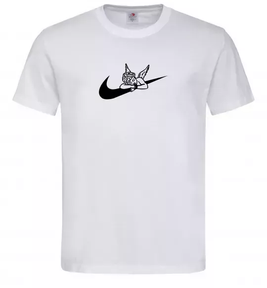 Мужская футболка Янголятко ВИШИВКА Белый фото