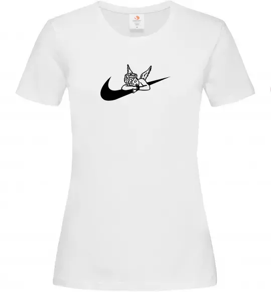 Женская футболка Янголятко ВИШИВКА Белый фото