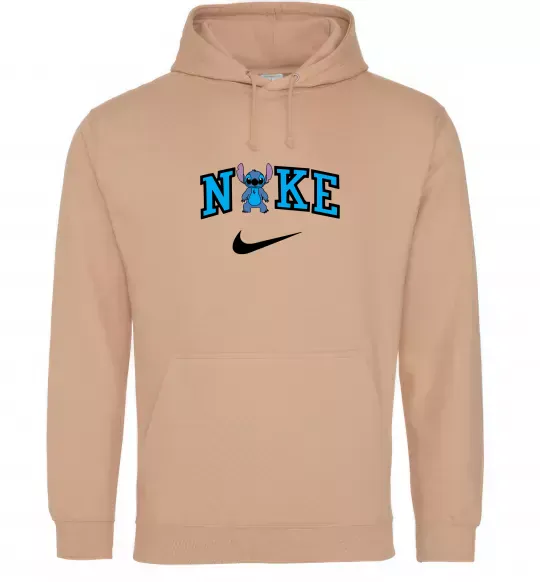 Жіноча толстовка (худі) Стіч ВИШИВКА Пісочний фото