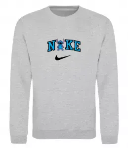 Свитшот Стіч ВИШИВКА Серый меланж фото