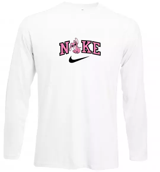 Лонгслив Енджел (Стіч) ВИШИВКА Белый фото