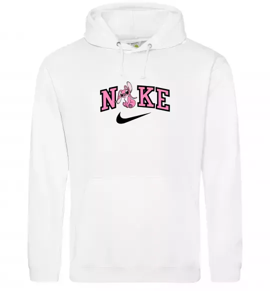 Жіноча толстовка (худі) Енджел (Стіч) ВИШИВКА Білий фото