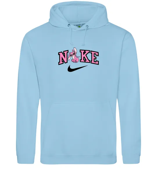 Жіноча толстовка (худі) Енджел (Стіч) ВИШИВКА Блакитний фото