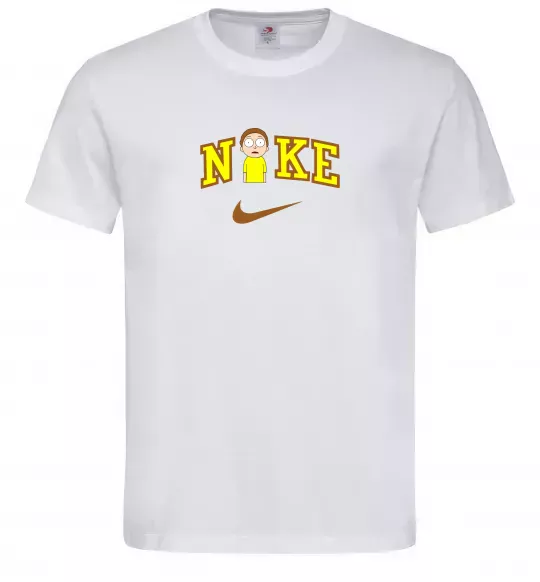 Мужская футболка Морті Сміт ВИШИВКА Белый фото