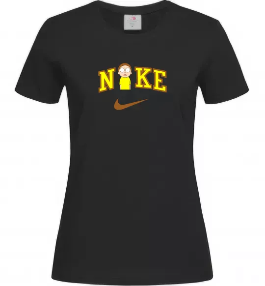 Жіноча футболка Морті Сміт ВИШИВКА Чорний фото