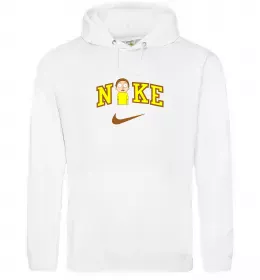 Мужская толстовка (худи) Морті Сміт ВИШИВКА Белый фото