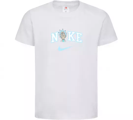Детская футболка Рік Санчез ВИШИВКА Белый фото
