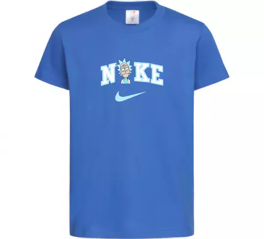 Детская футболка Рік Санчез ВИШИВКА Ярко-синий фото