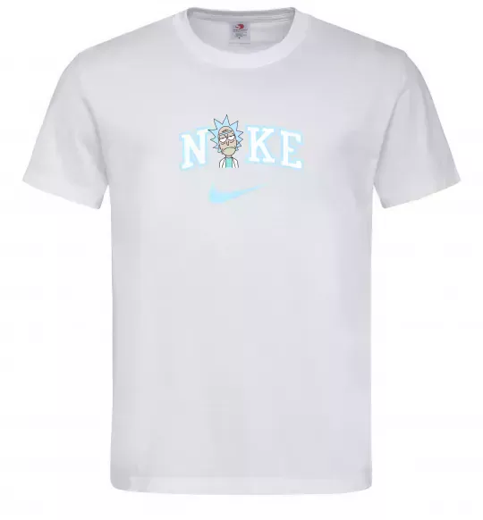 Чоловіча футболка Рік Санчез ВИШИВКА Білий фото