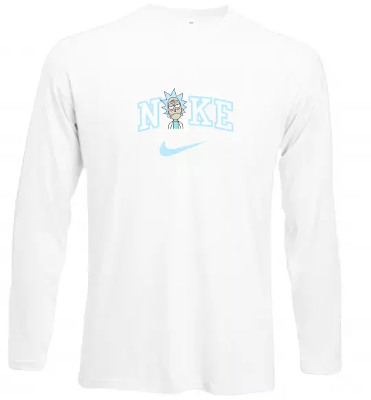 Лонгслив Рік Санчез ВИШИВКА Белый фото