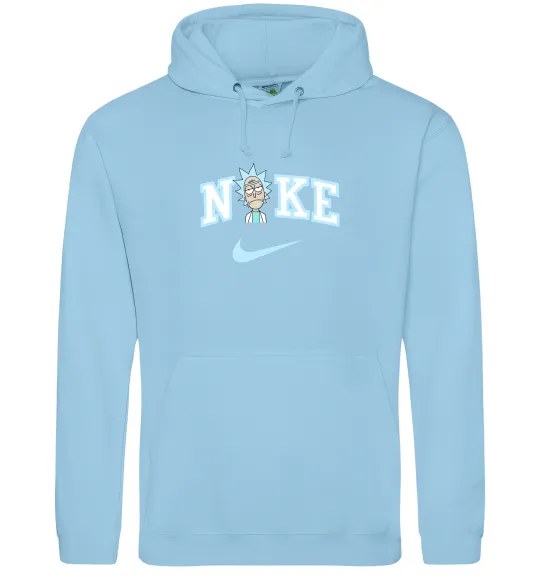 Чоловіча толстовка (худі) Рік Санчез ВИШИВКА Блакитний фото