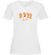 Жіноча футболка Стихії вогонь ВИШИВКА Білий фото