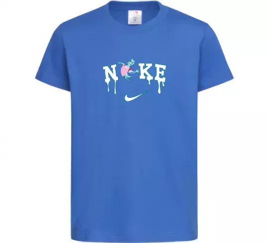 Дитяча футболка Стихії вода ВИШИВКА Яскраво-синій фото