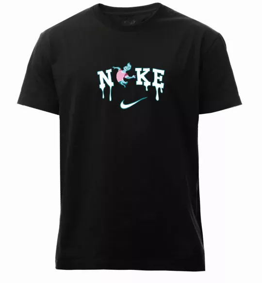 Чоловіча преміум футболка Стихії вода ВИШИВКА Чорний фото