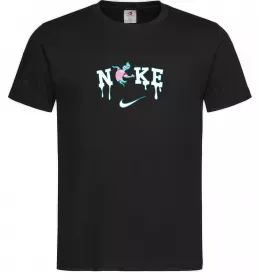 Мужская футболка Стихії вода ВИШИВКА Черный фото