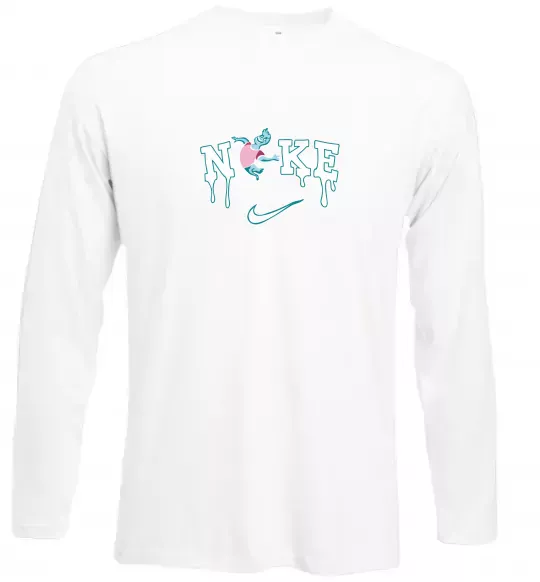 Лонгслив Стихії вода ВИШИВКА Белый фото