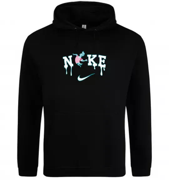 Жіноча толстовка (худі) Стихії вода ВИШИВКА Чорний фото