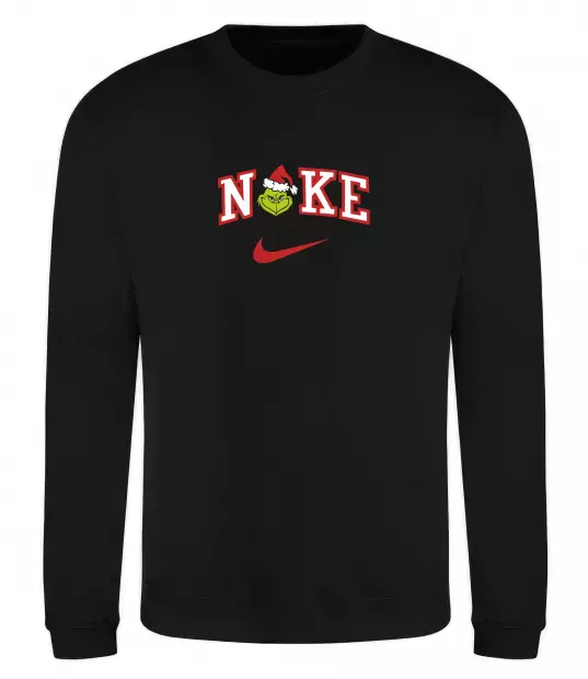 Світшот Грінч ВИШИВКА Чорний фото