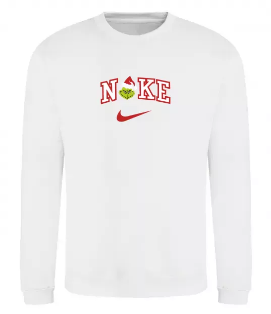 Світшот Грінч ВИШИВКА Білий фото