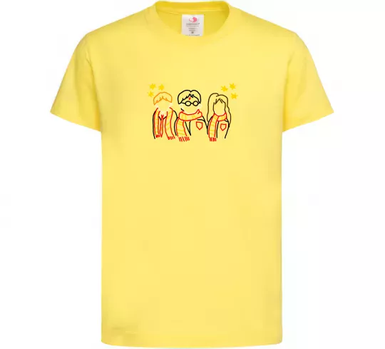 Детская футболка Гаррі Поттер ВИШИВКА Лимонный фото