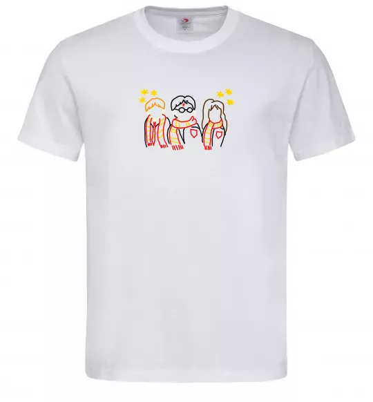 Мужская футболка Гаррі Поттер ВИШИВКА Белый фото