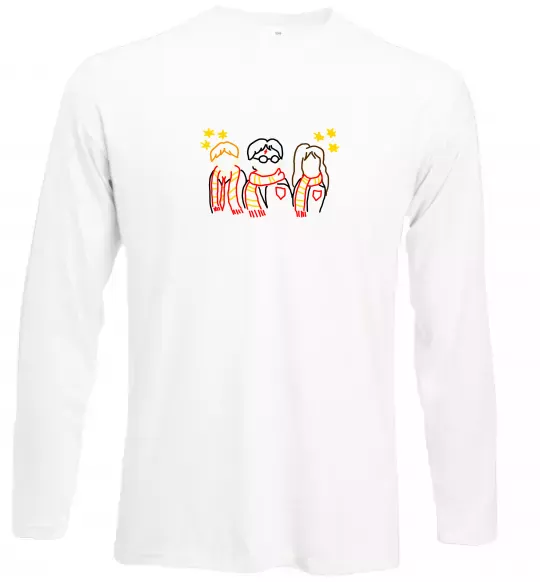 Лонгслив Гаррі Поттер ВИШИВКА Белый фото