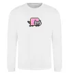 Свитшот Nyan cat ВИШИВКА Белый фото