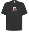Футболка Оверсайз Nyan cat ВИШИВКА Черный фото