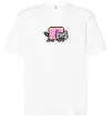 Футболка Оверсайз Nyan cat ВИШИВКА Белый фото