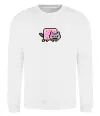 Свитшот Nyan cat ВИШИВКА Белый фото