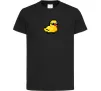 Детская футболка Duck pixel ВИШИВКА Черный фото