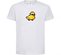 Детская футболка Duck pixel ВИШИВКА