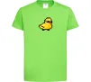 Детская футболка Duck pixel ВИШИВКА Лаймовый фото