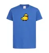 Дитяча футболка Duck pixel ВИШИВКА Яскраво-синій фото