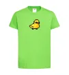 Дитяча футболка Duck pixel ВИШИВКА Лаймовий фото