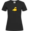 Жіноча футболка Duck pixel ВИШИВКА Чорний фото