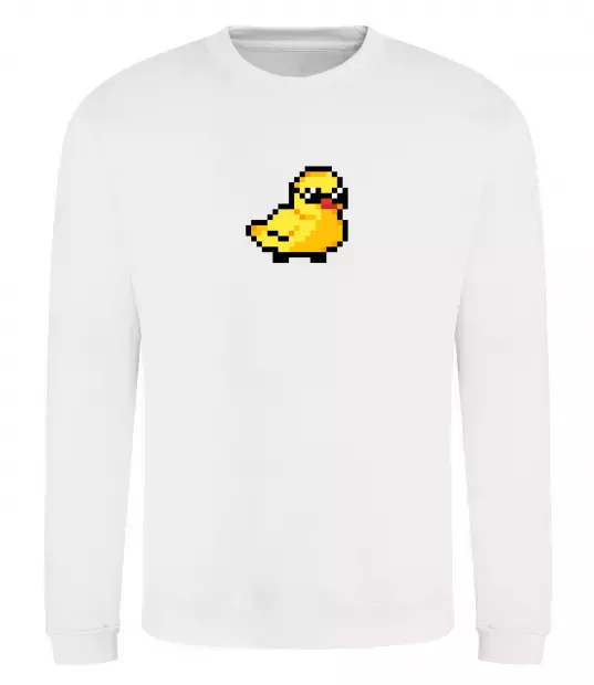 Світшот Duck pixel ВИШИВКА Білий фото