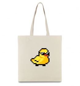 Эко-сумка Duck pixel ВИШИВКА