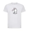 Детская футболка Bunny pixel ВИШИВКА Белый фото